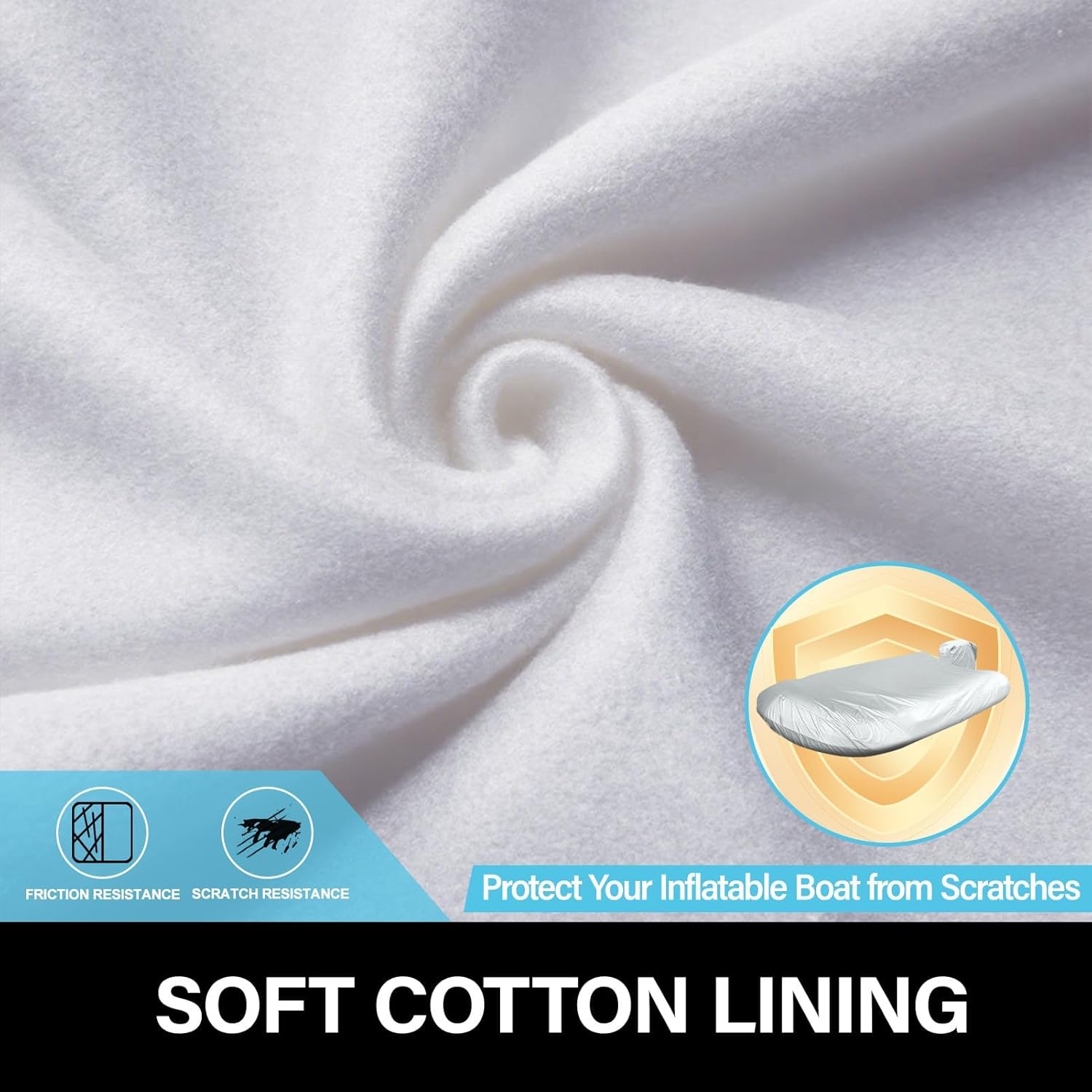 Inflatable Boat Cover with Motor Cover, 900D Waterproof Cover for Inflatable Dinghy 12-13 Feet,Heavy Duty Anti-UV Canvas with Hurricane Proof System for Storage, Mooring,Trailer,Sliver Gray