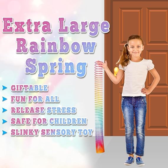 SRV Hub Licensed Slinky Springs (3x Super Long Rainbow Magic Springs)