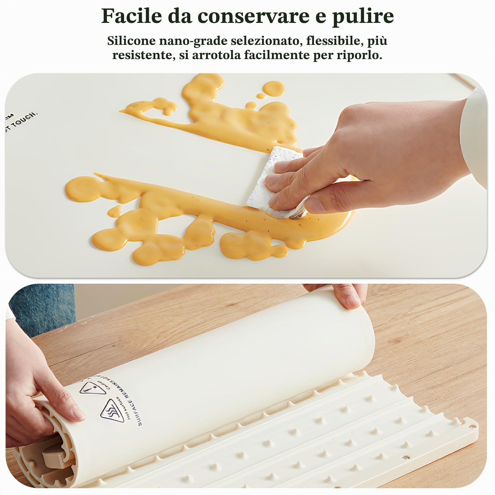 Scaldalibo elettrico con temperatura regolabile 35-100 ℃ e timer da 4 ore, 6 modalità di riscaldamento con protezione per bambini, riscaldamento su tutta la superficie, per feste a buffet in famiglia