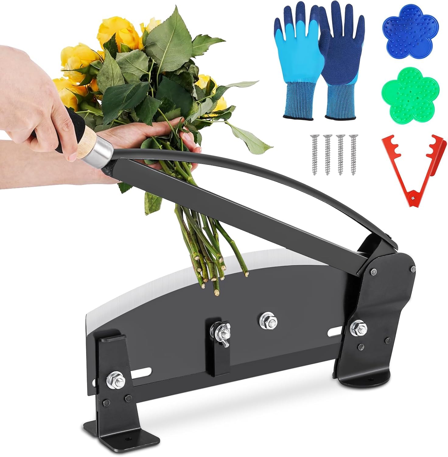YUCHENGTECH Coupeur de Tiges de Fleurs Professionnel 35.6cm | Coupe-tiges Floraux Robustes Outil de Coupe pour Fleuristes Portable et Durable, Arrangements Floraux et Usage Domestique