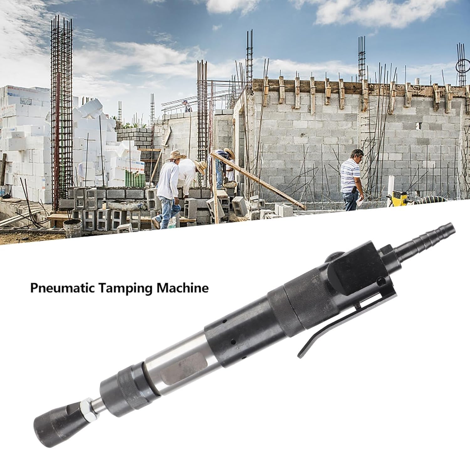 Pulsador neumático para compactación del suelo y la arena, potente herramienta para rellenar y apisonar la base en aplicaciones de construcción