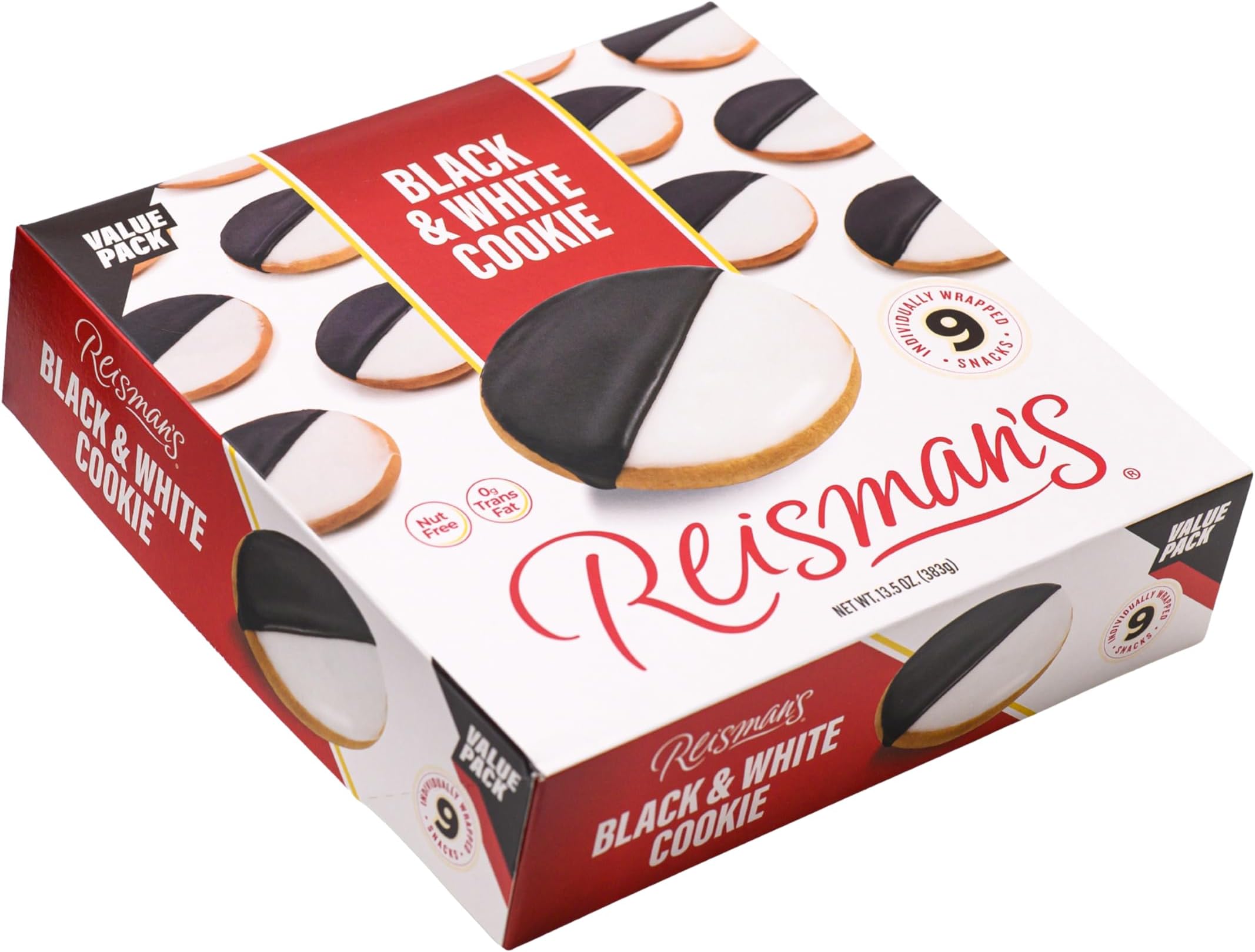 Reisman's Bakery Value Pack, Nut-Free, Dairy-Free Bakery Food and Dessert, Delicious Snack Box, Black and White Cookie