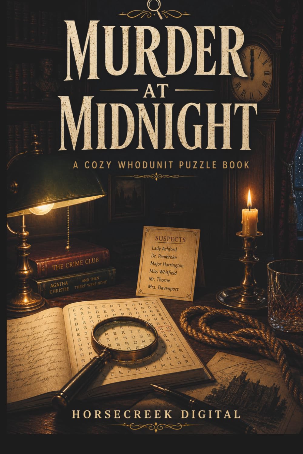Murder at Midnight: A Cozy Whodunit Puzzle Book