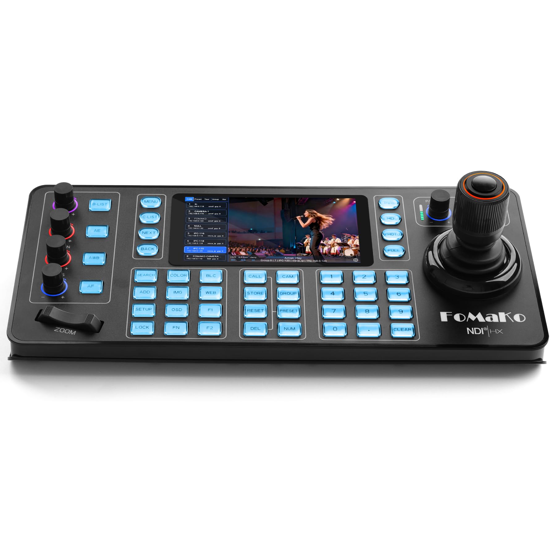 Amazon.com: FoMaKo NDI PTZ Camera Controller KC608N – 5.5
