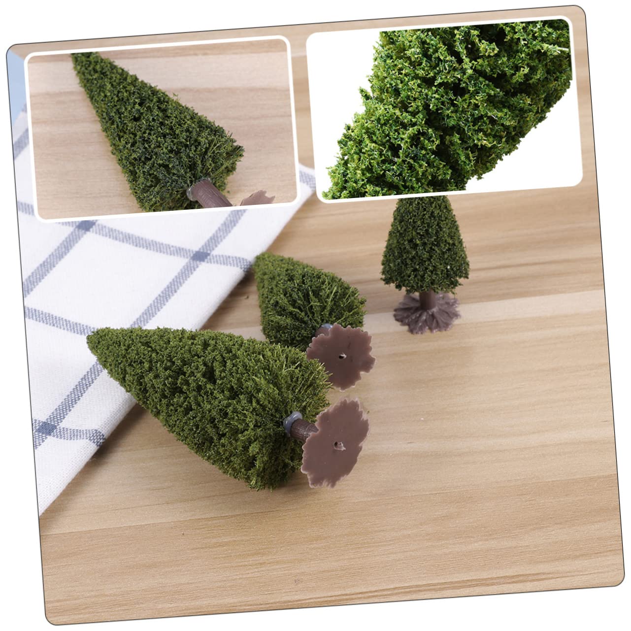 TOPBATHY 50piezas Árboles De para Modelismo De Paisaje Decoración De y Maquetas De Ferrocarriles De Verde Natural