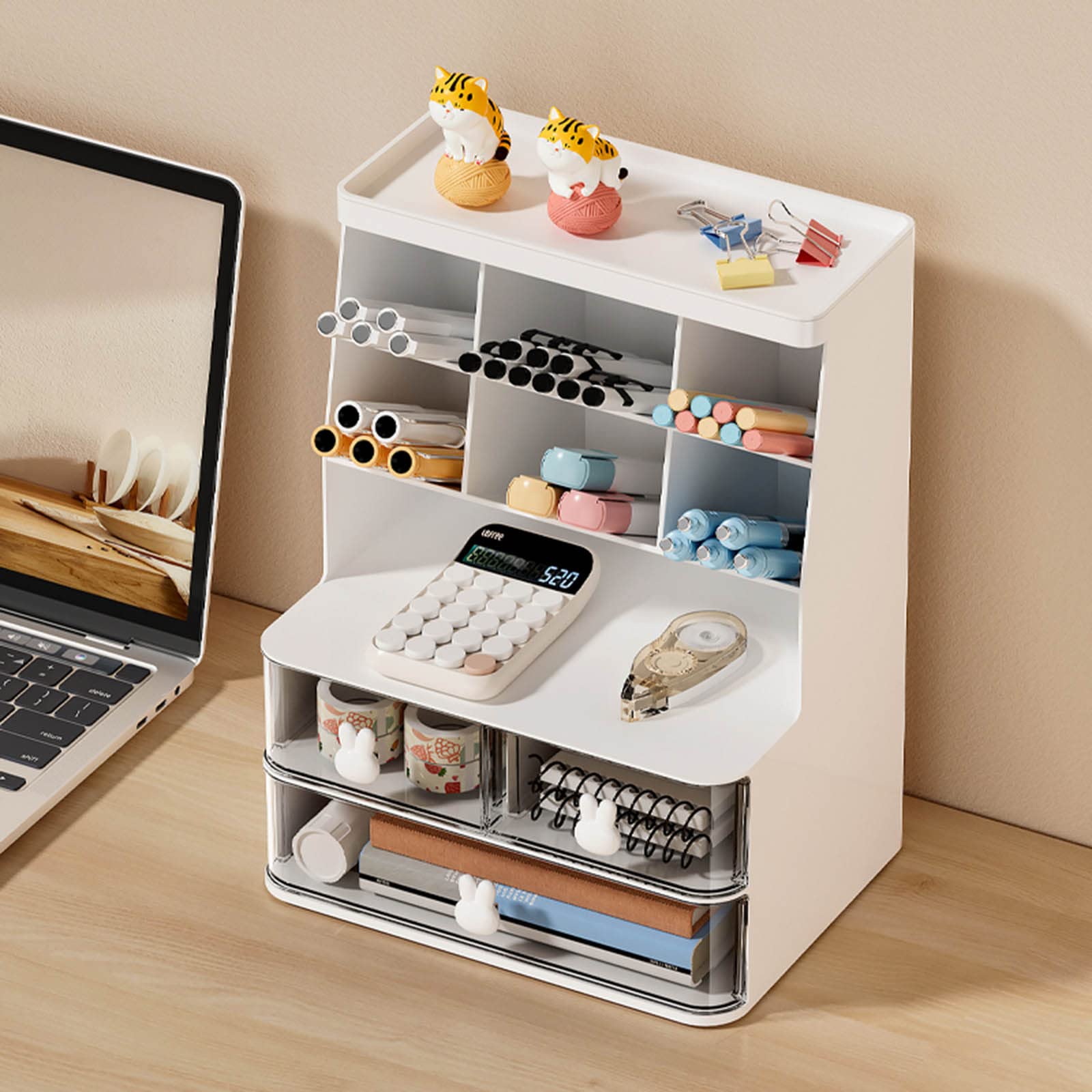Portapenne da scrivania Organizer da scrivania Classificazione multifunzionale Portapenne Forniture di cancelleria per scuola aula Organizzatore da scrivania multifunzionale Portapenne Classificazione