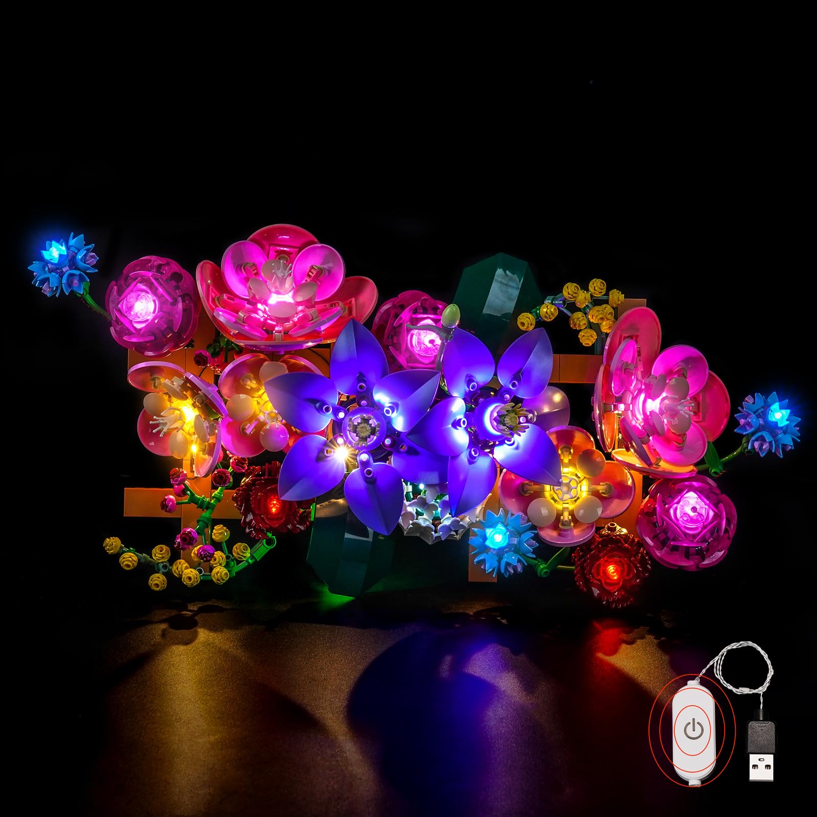 Light Kit Compatible with Lego 11503 Flower Wall (No Model)