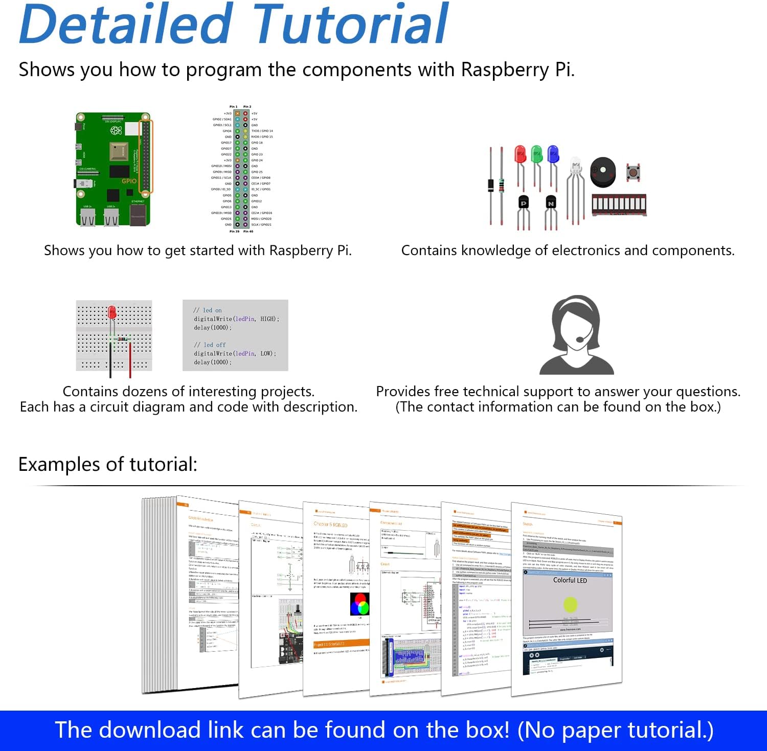 FREENOVE LCD 1602 Starter Kit for Raspberry Pi 5 4 B 3 B+ 400 Zero 2 W, 535-Page Detailed Tutorial, Python C Java Scratch Processing Code, 151 Items, 69 Projects (Raspberry Pi NOT Included)