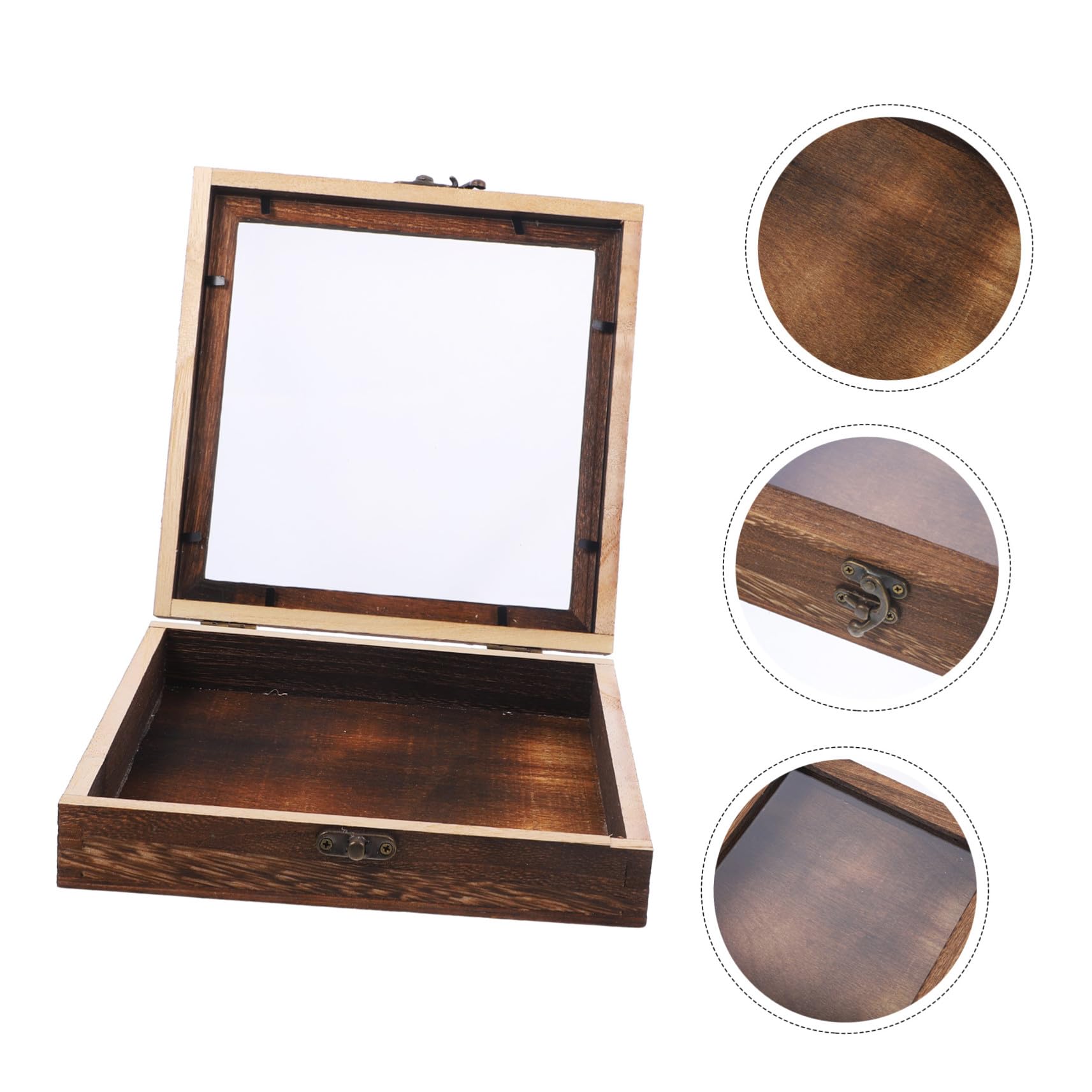 TOYANDONA Scatola Espositore per Insetti Ganci in Legno e Acrilico, Stile Retrò, Grande Capacità, Portatile e Sicura per Collezioni di Farfalle e Altri Insetti