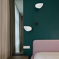 Vista 8 de CLISPEED Pantallas de luz de baño, 4 piezas, pantallas de repuesto inclinadas con forma de herradura, pantalla de lámpara de pie, cubiertas de luz