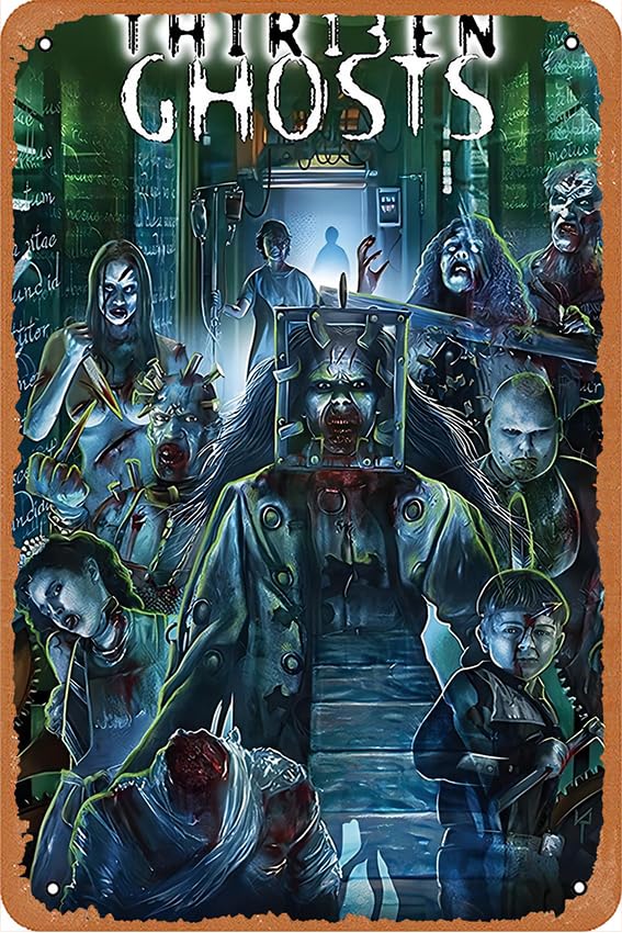 Thirteen Ghosts Reboot 12x8 inch vintage metal tin logo vintage metal logo fun home farm bathroom bar art wall decoration bedroom Parlor cafe vintage poster