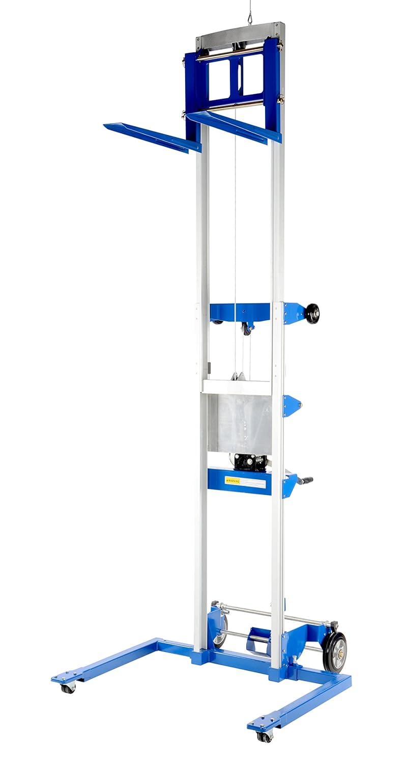 Vestil A-LIFT-S-HP Adjustable Straddle Hand Winch Lift Truck, 42-1/2" Length, 43-1/4" Width, 68" Height, 400 lbs Capacity: Material Lifts: Industrial & Scientific