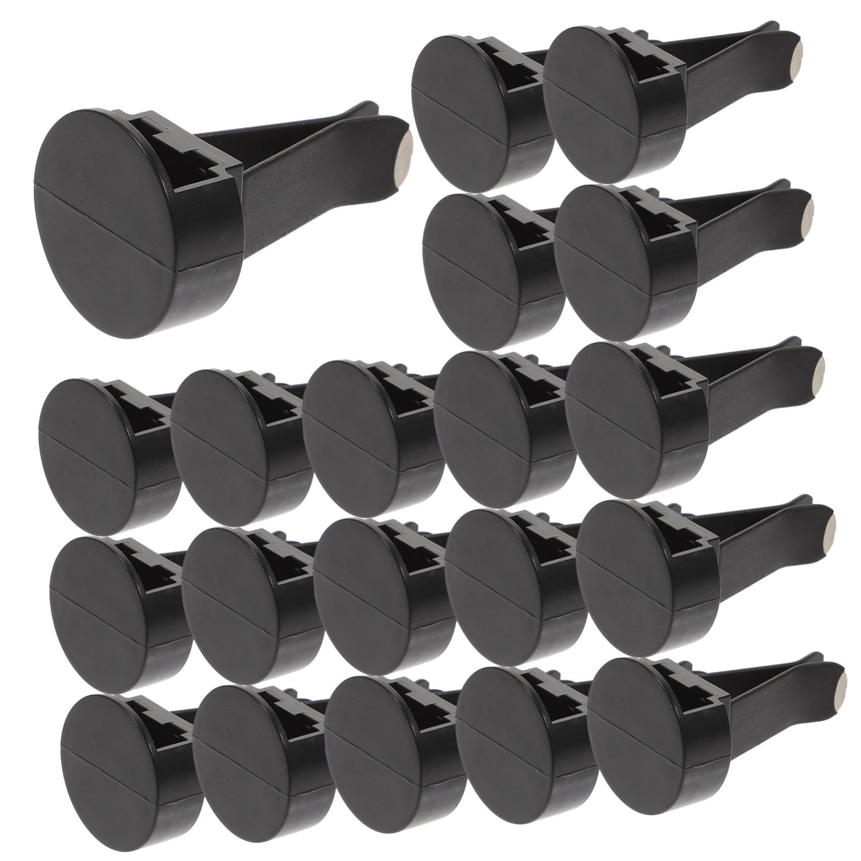 UKCOCO Clip per Profumatore Auto 100 Pezzi in Metallo e Plastico per Bocchette D'aria Auto Nero, Resistente e Compatibile per Decorazione e Fai da Te