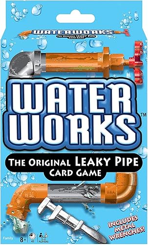 Miniatura 6 de Juego de cartas de Water Works con adhesivo BGT gratuito, juguete de tubería con fugas, llaves de metal clásicas de los años 70