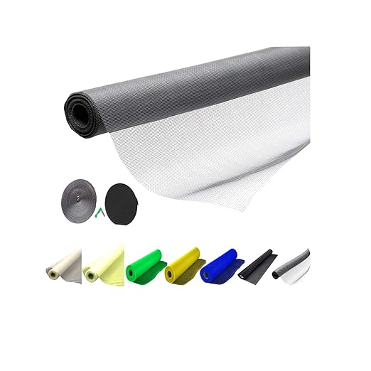 MESH Planet Mosquito Net for Window with Fiber Glass Mesh 5/7feet(150/210cm) 60/84Inches 1 Year Guarantee Without Stitched (Grey Color) 200GSM Model NO:25