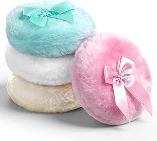 Soplo de polvo corporal grande y esponjoso, 4...