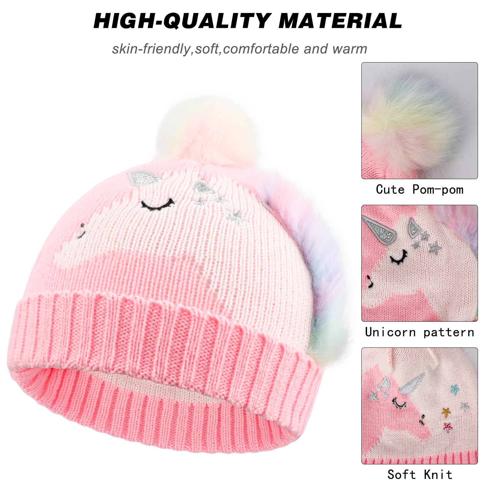 Gant Enfant Noir QKURT Paires De Gants Magiques Pour Enfants