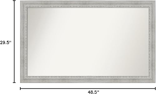 Miniatura 6 de Amanti Art Espejo personalizado, espejo de baño rústico lavado, espejo de pared o espejo de tocador de baño sobre el fregadero (29.5 x 48.5