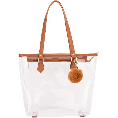 Amazon Micom 透明トートバッグ ビニールバック プール ハンドバッグ レディース 手提げ ビニール クリア 大容量 防水 収納 お洒落 ブラック 旅行 水泳 プレゼント ブラウン Micom トートバッグ Amazon Micom 透明トートバッグ ビニールバック プール ハンドバッグ レディース 手提げ ビニール クリア 大容量 防水 収納 お洒落 ブラック 旅行 水泳 プレゼント ブラウン Micom トートバッグ