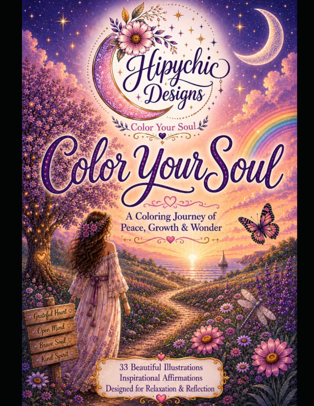 Color Your Soul: A Coloring Journey of Peace, Growth & Wonder