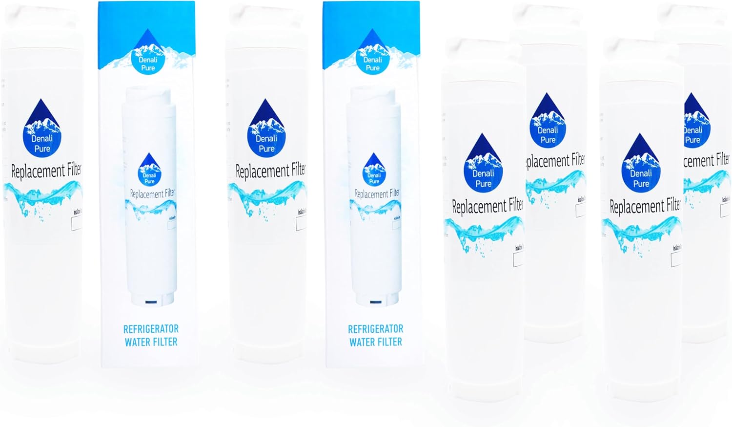 6Pack Replacement Ultra Clarity Refrigerator Water Filter