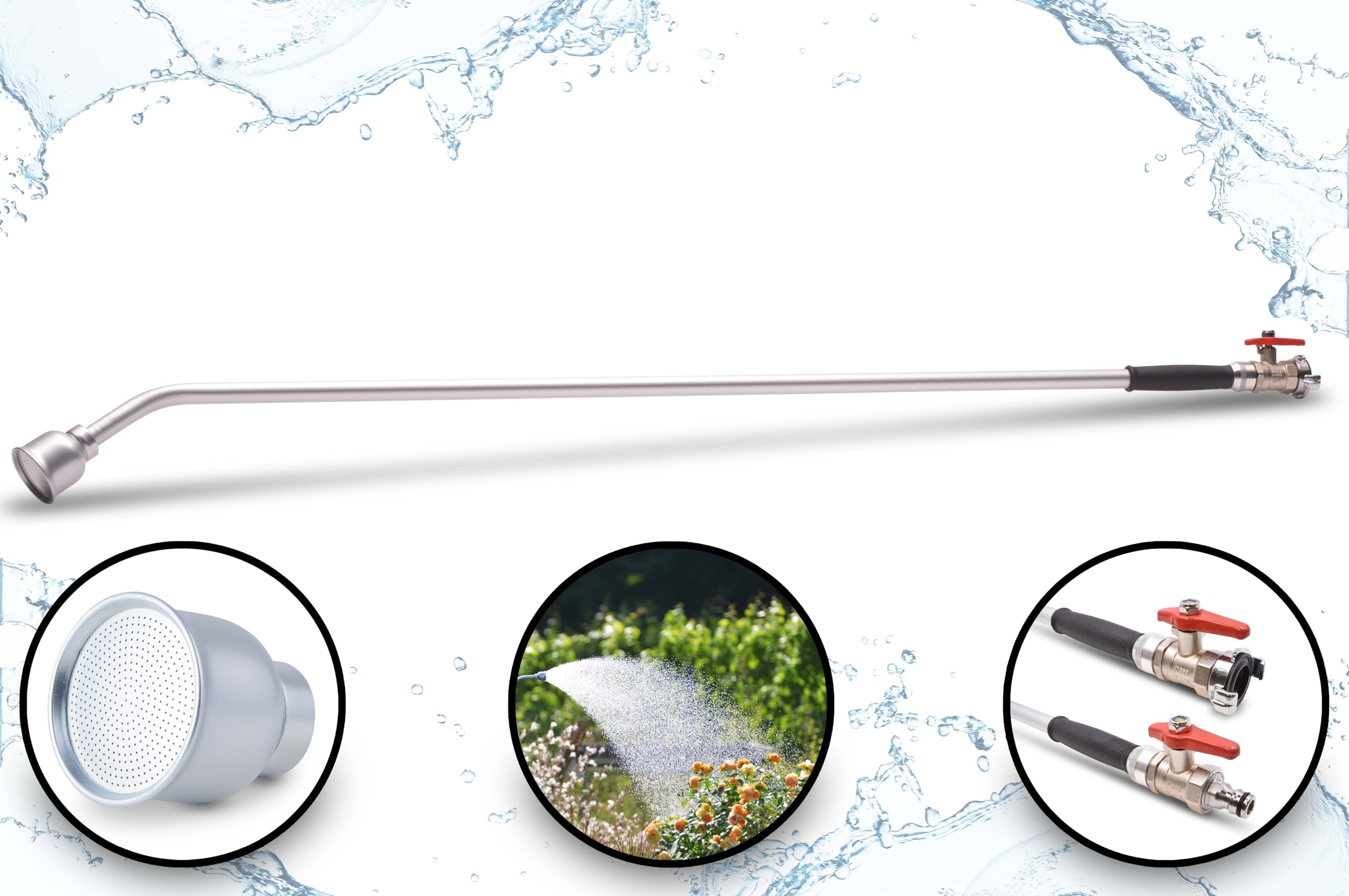 GK 1200 - Varilla de riego profesional de metal para riego de plantas