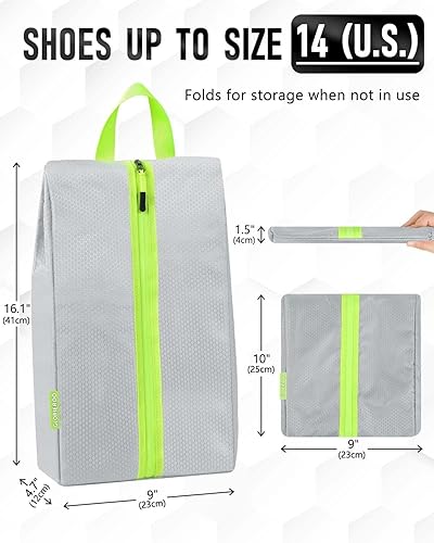 Miniatura 3 de Bolsas de zapatos a prueba de olores para viajes, bolsa de fútbol, a prueba de olores, con tela de carbono activo, absorben olores y resistentes al