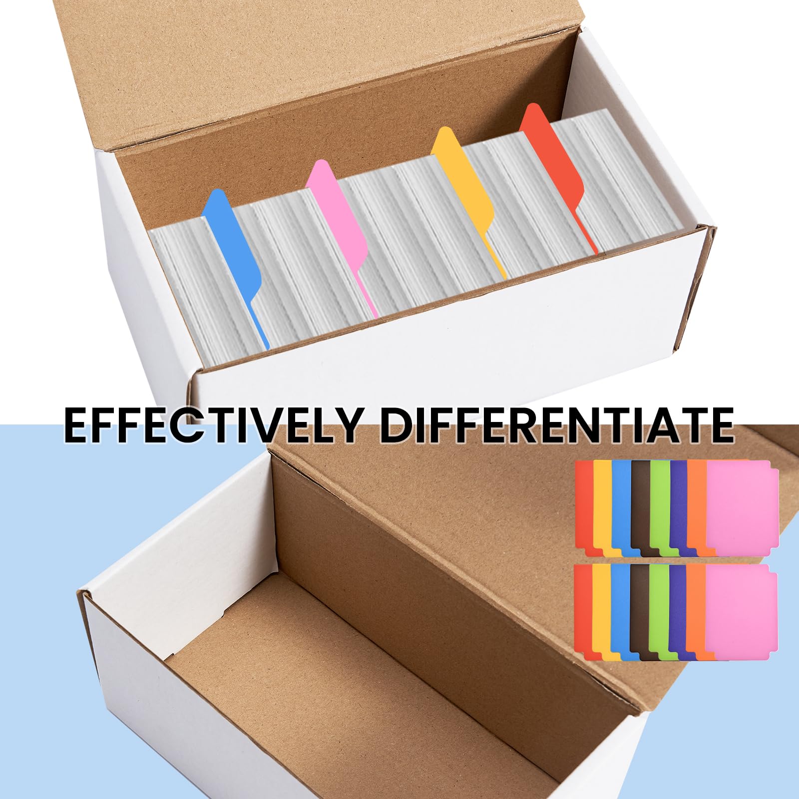 10 Pcs Trading Card Storage Box, Mtg Card Storage with 16 Trading Card Dividers - Image 3
