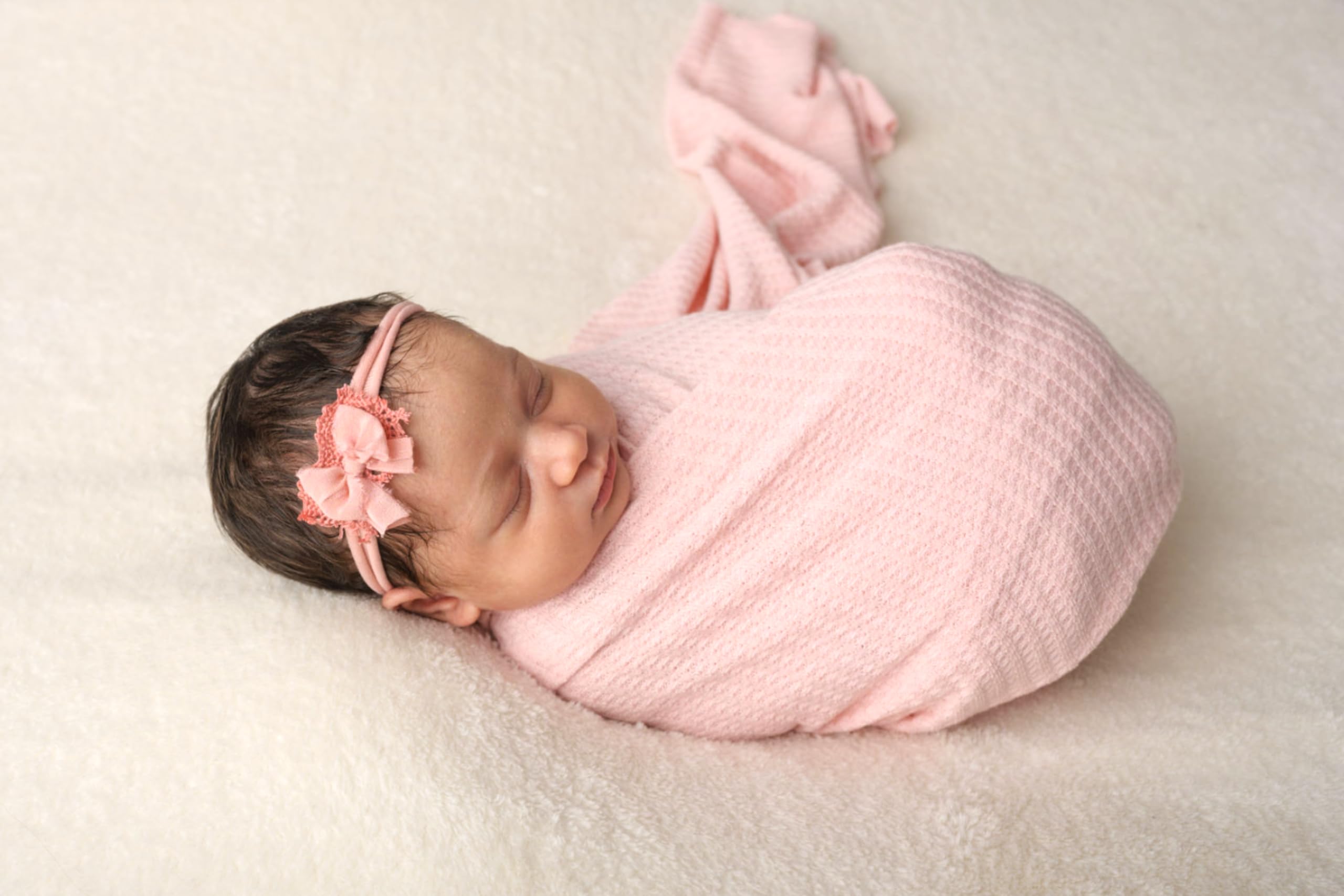 Baby Wrap 3 Stück Neugeborene Fotografie Wraps Baby Swaddle Decke für Neugeborene Fotografie Requisiten Waffel Knit Wraps Säugling Fotoshooting Requisiten für Junge oder Mädchen