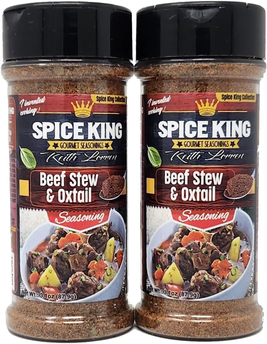 Generic Spice King Gourmet Seasonings Keith Lorren 2 pack rub (Beef Stew and Oxtail 3.1oz 2pack)