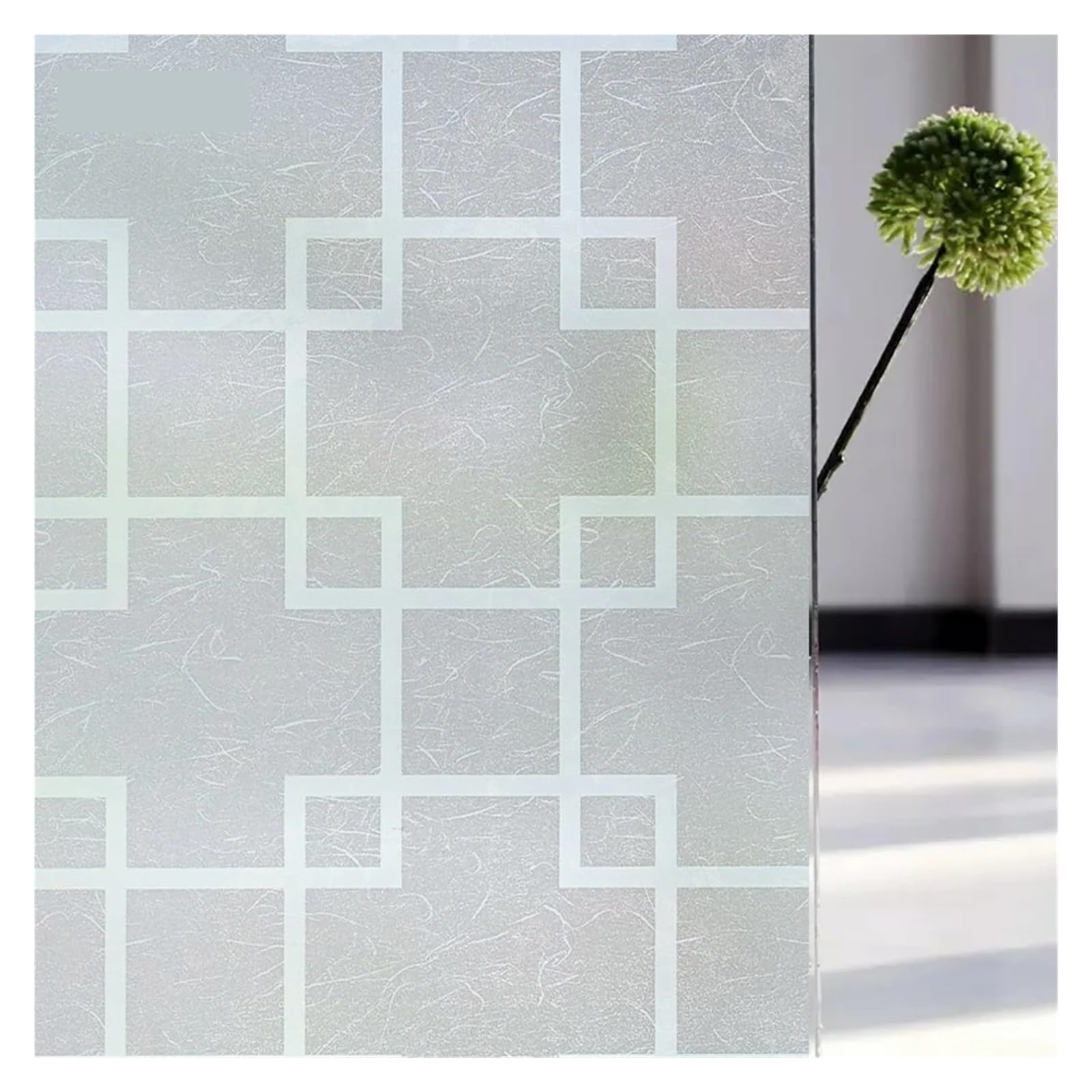 SHALLEZSOU Window films Privacy Window Film Sun Protection Blocking Self-adhesive For Home Frosted Opaque Stained Glass Sticker