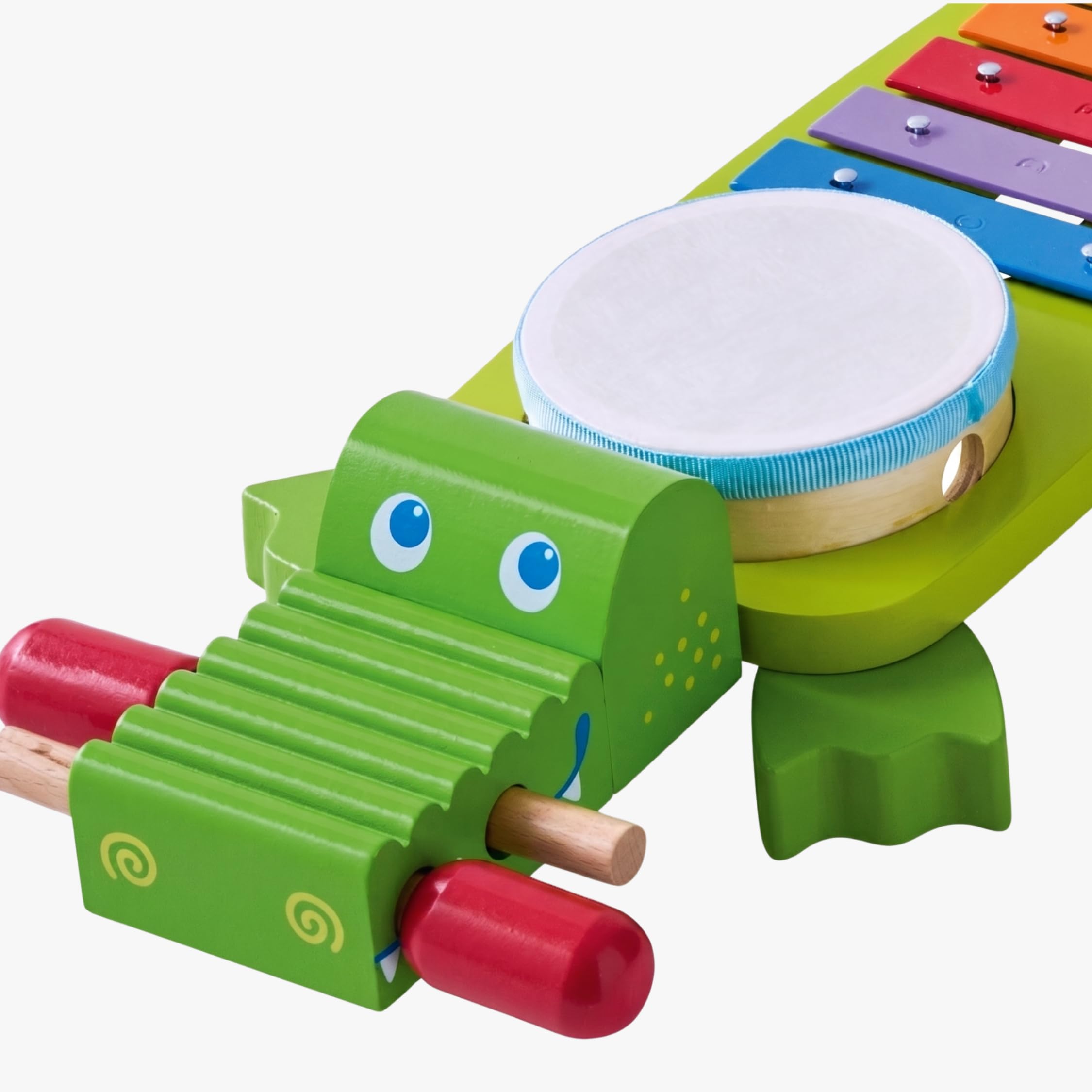 HABA - Jeux d'instruments et de Musique - Xylophone - Crocodile Musical - 2 Ans et Plus - 302566