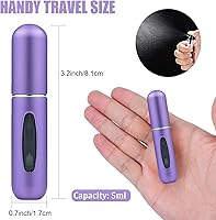 Vista 3 de Mini botella atomizadora de perfume recargable, botella de spray de perfume portátil, botellas de perfume atomizador, botellas de perfume de 0.2 fl