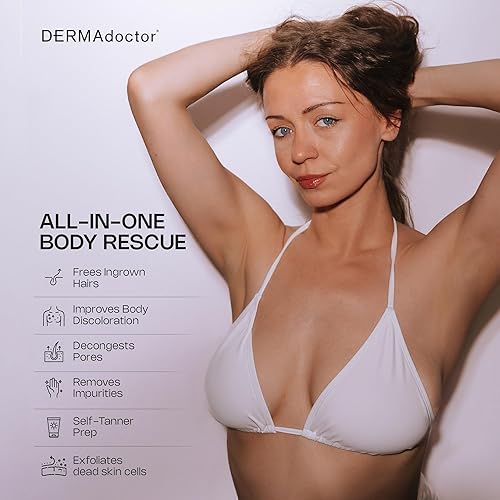 Miniatura 5 de DERMAdoctor KP Duty Almohadillas para exfoliación corporal para piel con baches + cabello encarnado con AHA + BHA + PHA (10 unidades)