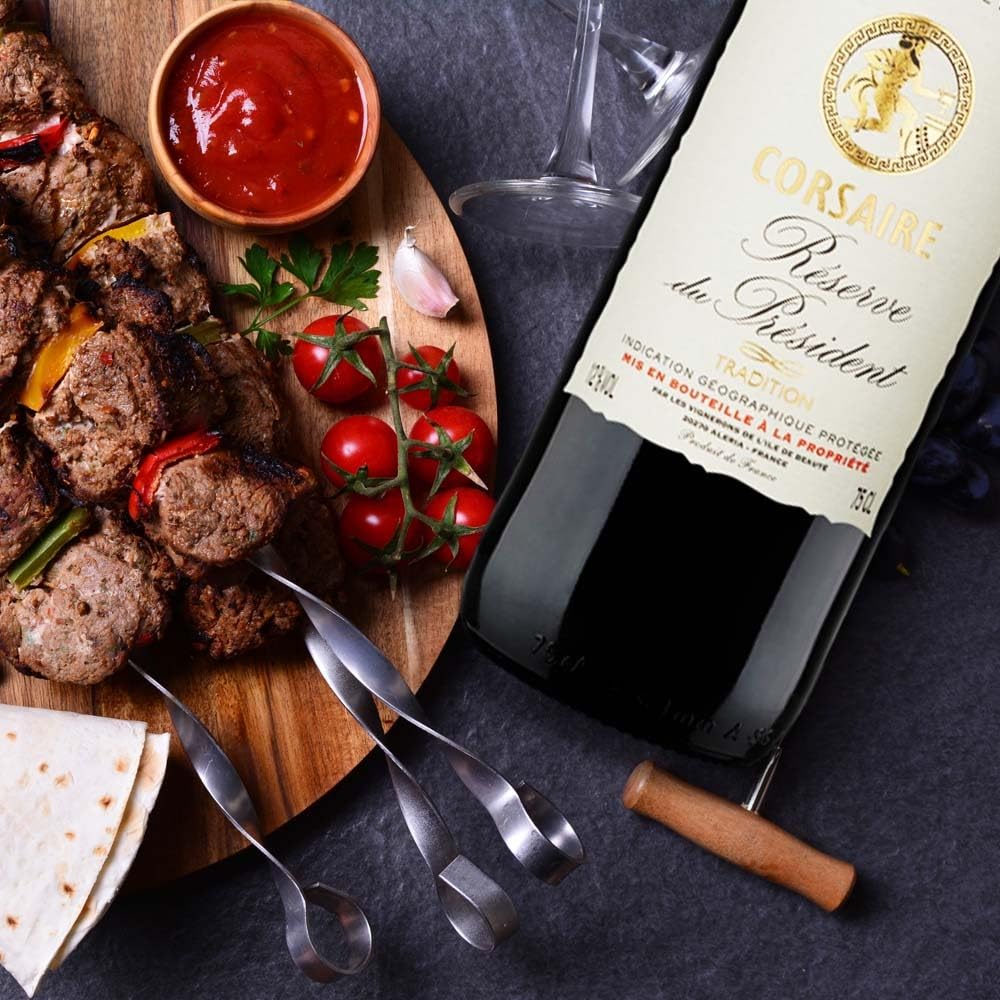 Corsaire Réserve du President Rouge, trocken, sortenreines Weinpaket + VINOX Winecards (6x0,75l)
