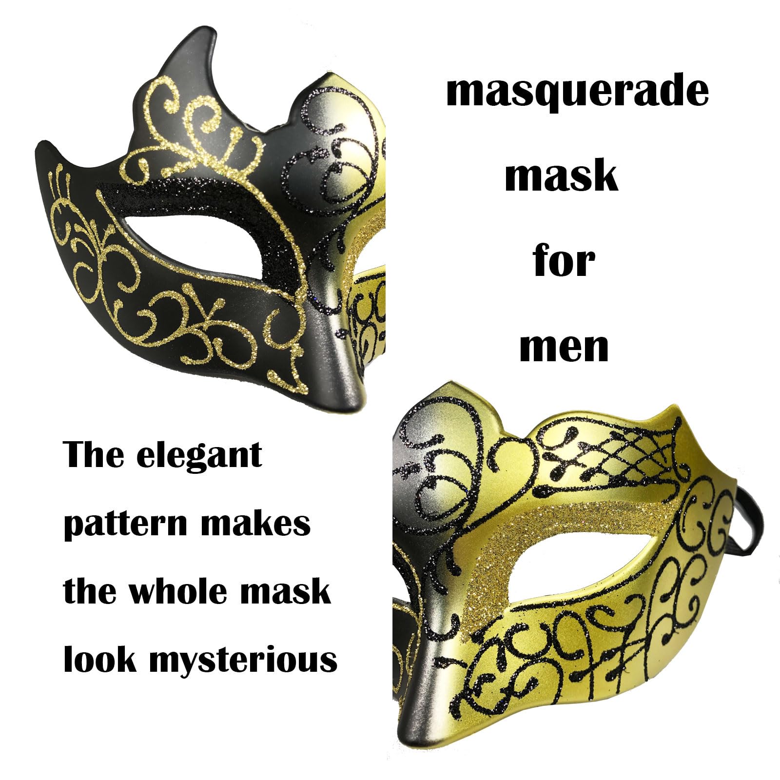 Máscara de máscaras para pareja, Mardi Gras, juego de máscara veneciana para fiesta de Halloween, accesorio de disfraz