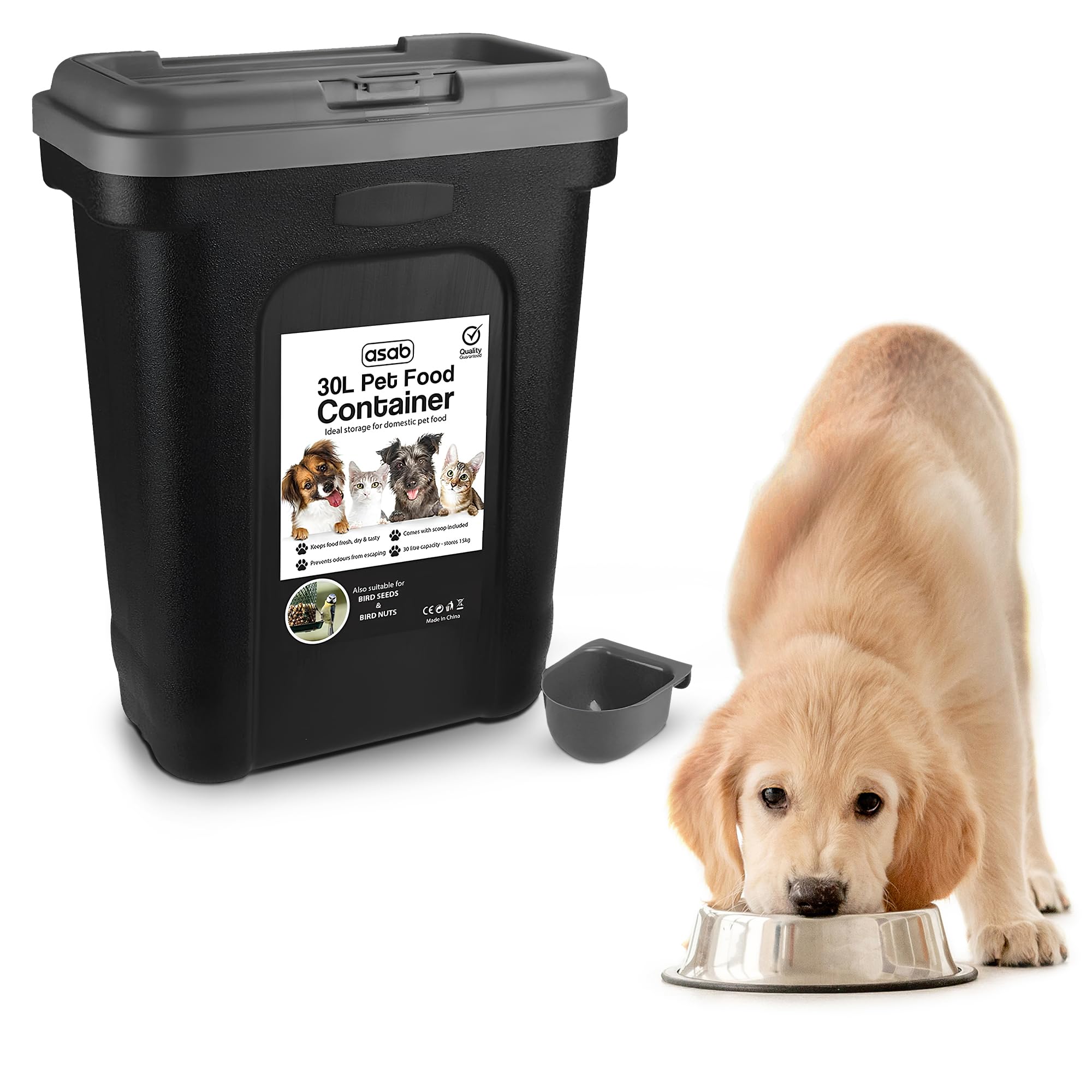 Animal Feed Dog Food Storage 15kg Cat Food Container 30 Lbs 30
