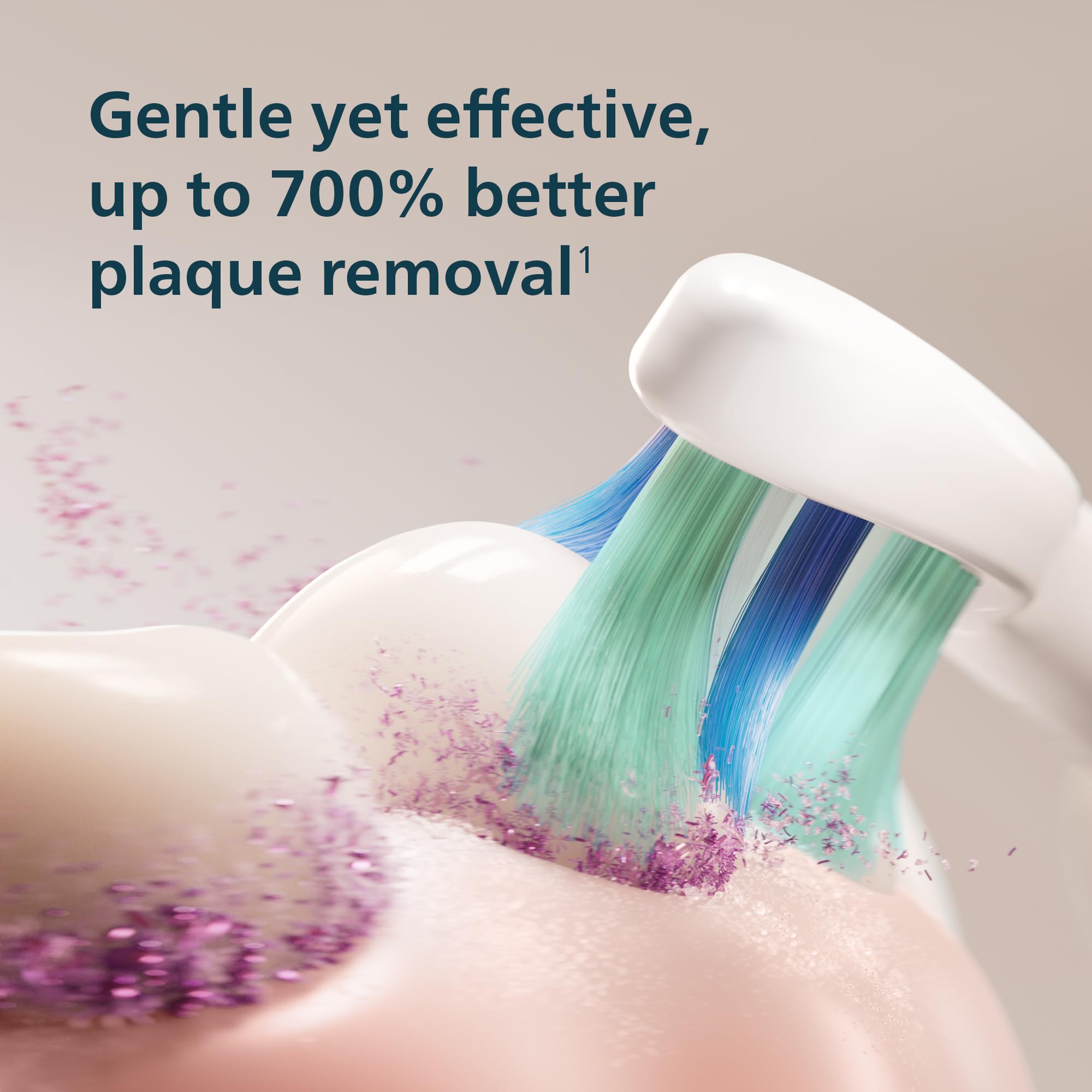 Philips Sonicare Spazzolino elettrico serie 4100, spazzolino sonico con sensore di pressione, 3 livelli di intensità, funzione EasyStart, SmarTimer e QuadPacer, autonomia di 14 giorni, nero, modello