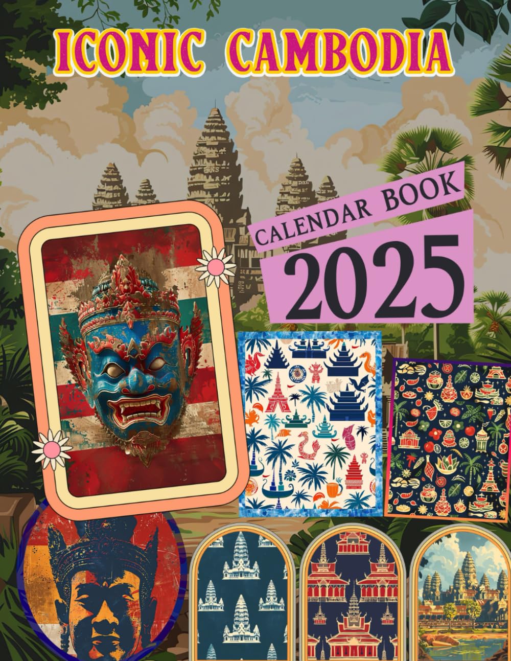 Iconic Cambodia Calendar 2025: Jan to Dec 2025 Including 12 Photography For Adults with Vintage Country, Eco Friendly, Thick Sturdy Paper for Planning, Ideal Gift for Everyone