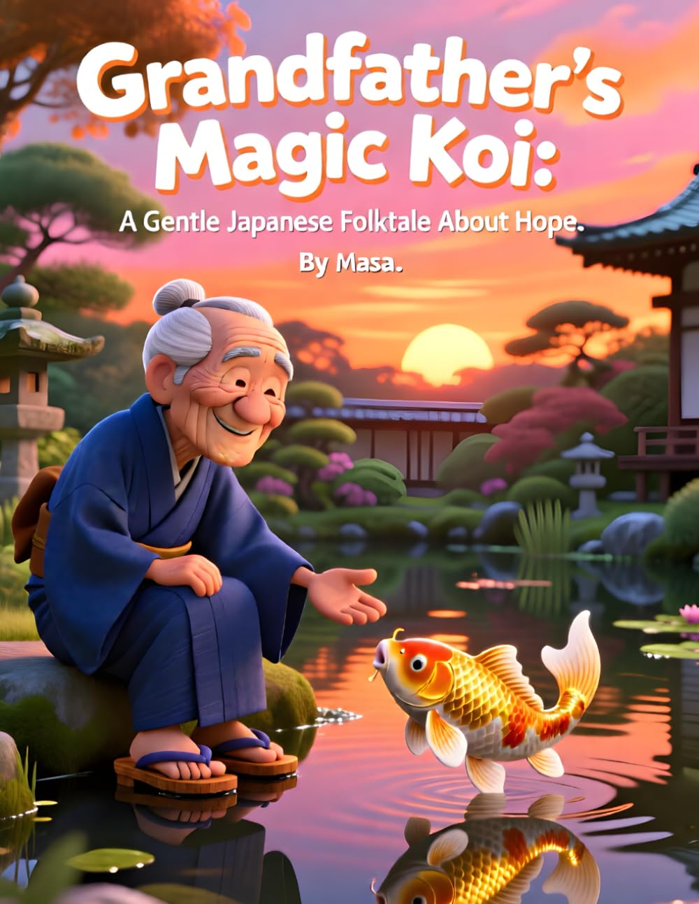 Grandfather’s Magic Koi: A Gentle Japanese Folktale About Hope: A Heartwarming Story of Love, Healing, and Second Chances