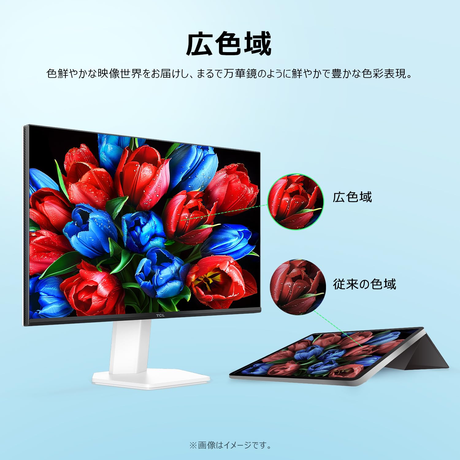 TCL Mini LED モニター 24インチ 24G54 FHD 広色域 液晶 非光沢 DisplayHDR 450nits/コントラスト比3000:1/ローカルディミング/ブルーライト軽減/目保護/VAパネル フレームレス/HDMIケーブル付き/VESA対応 ゲーミングモニター/G54シリーズ - 5