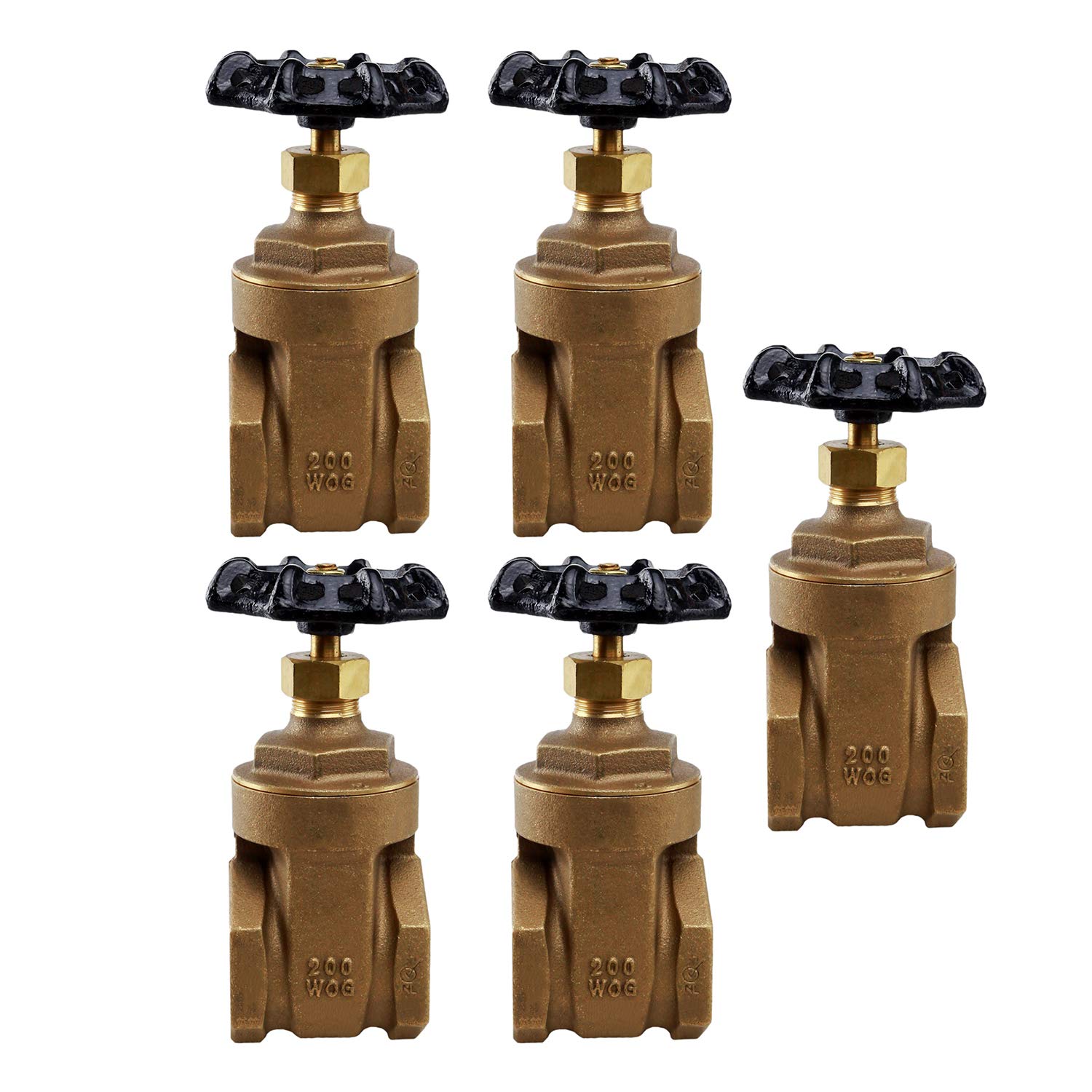 Vanne de portail 3/4 Midline Valve pour arrêt d'eau général de maison lot de 5