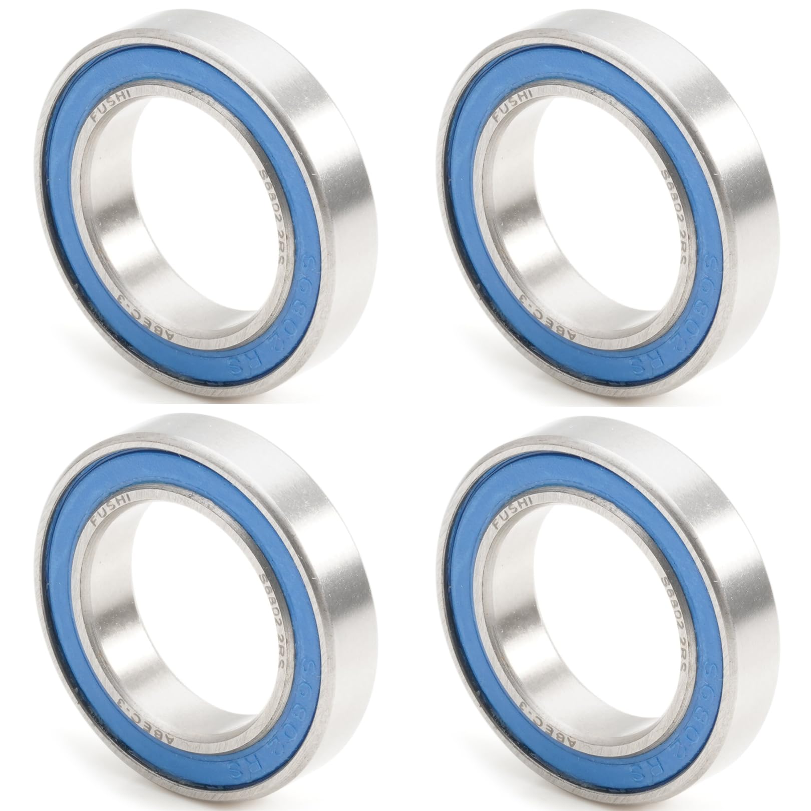 S6802RS Bearing 15x24x5mm 440C Stainless Steel S6802-2RS Stainless