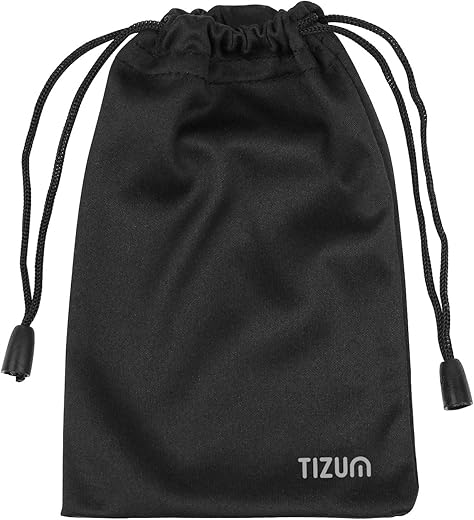 Tizum Z75- Multi-Functional Travel Carrying Pouch Bag for Earphone Storage (Black)