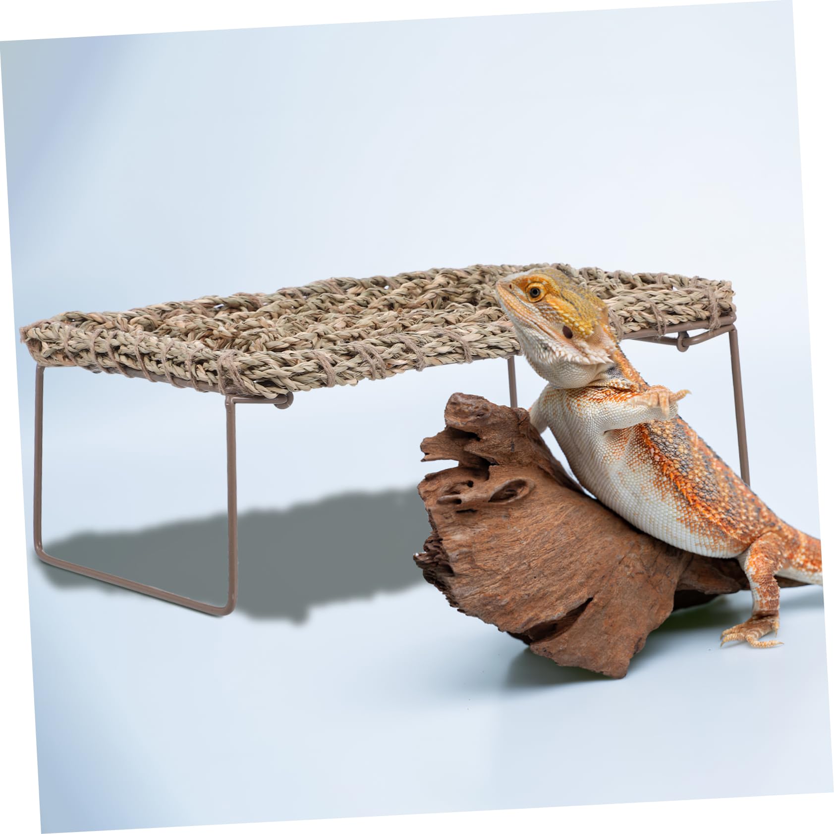 Hamac Tissé pour Dragon Barbu et Lézards 2pcs, Résistant à l'usure, Amovible et Lavable, pour Aire de Repos ou Cachette Terrarium