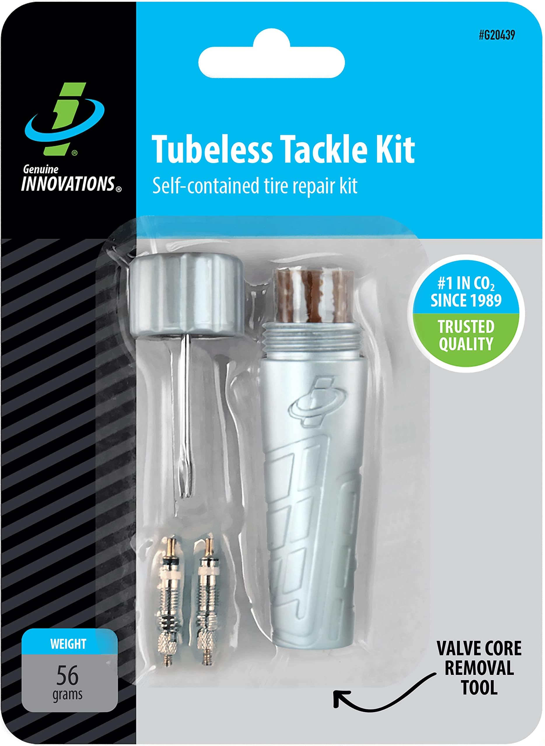 Genuine Innovations Tubeless Tackle Kit, Grey