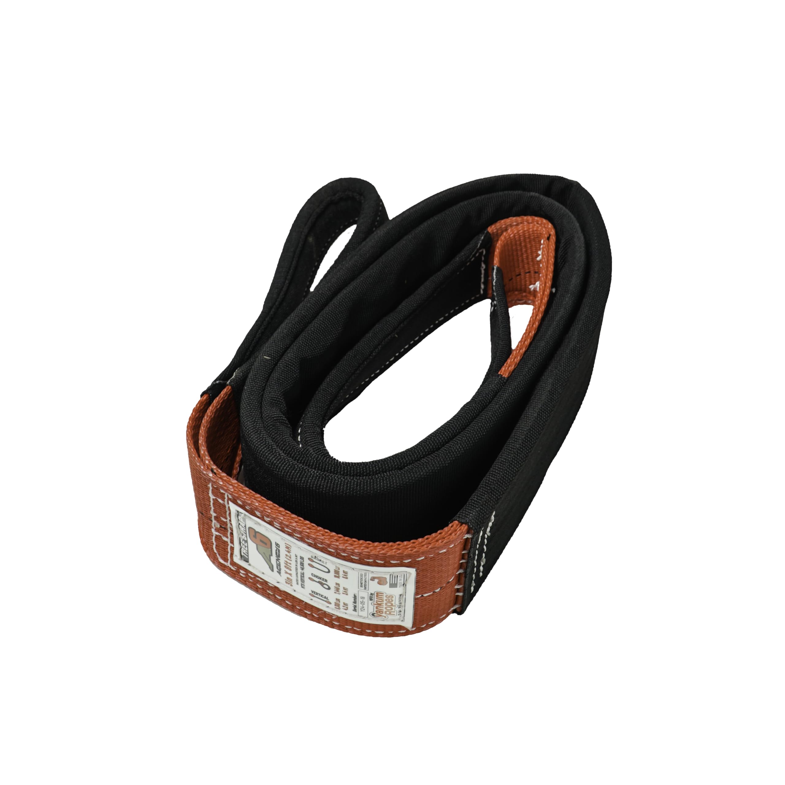 Agency 6 Tree Saver Strap - 8 Foot x 3 Inch - Made in The USA - Heavy Duty Low Stretch Webbing - 46,500lb Minimum Test Strength - Offroad Recovery and Towing