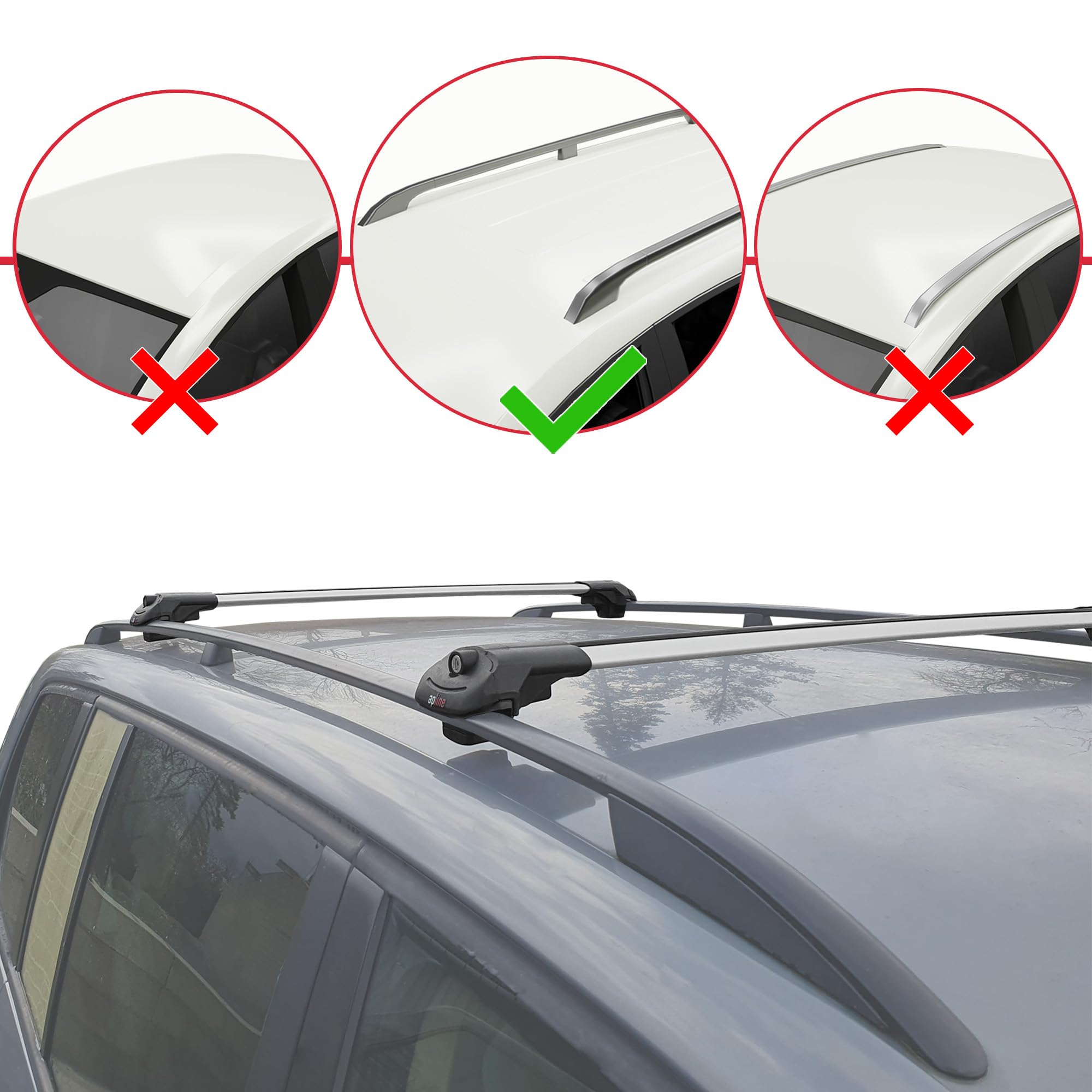 Pour Dacia Duster 2018-2024 Barres de Toit FLY Modèle Railing Porte-Bagages de voiture - Noir - Auto