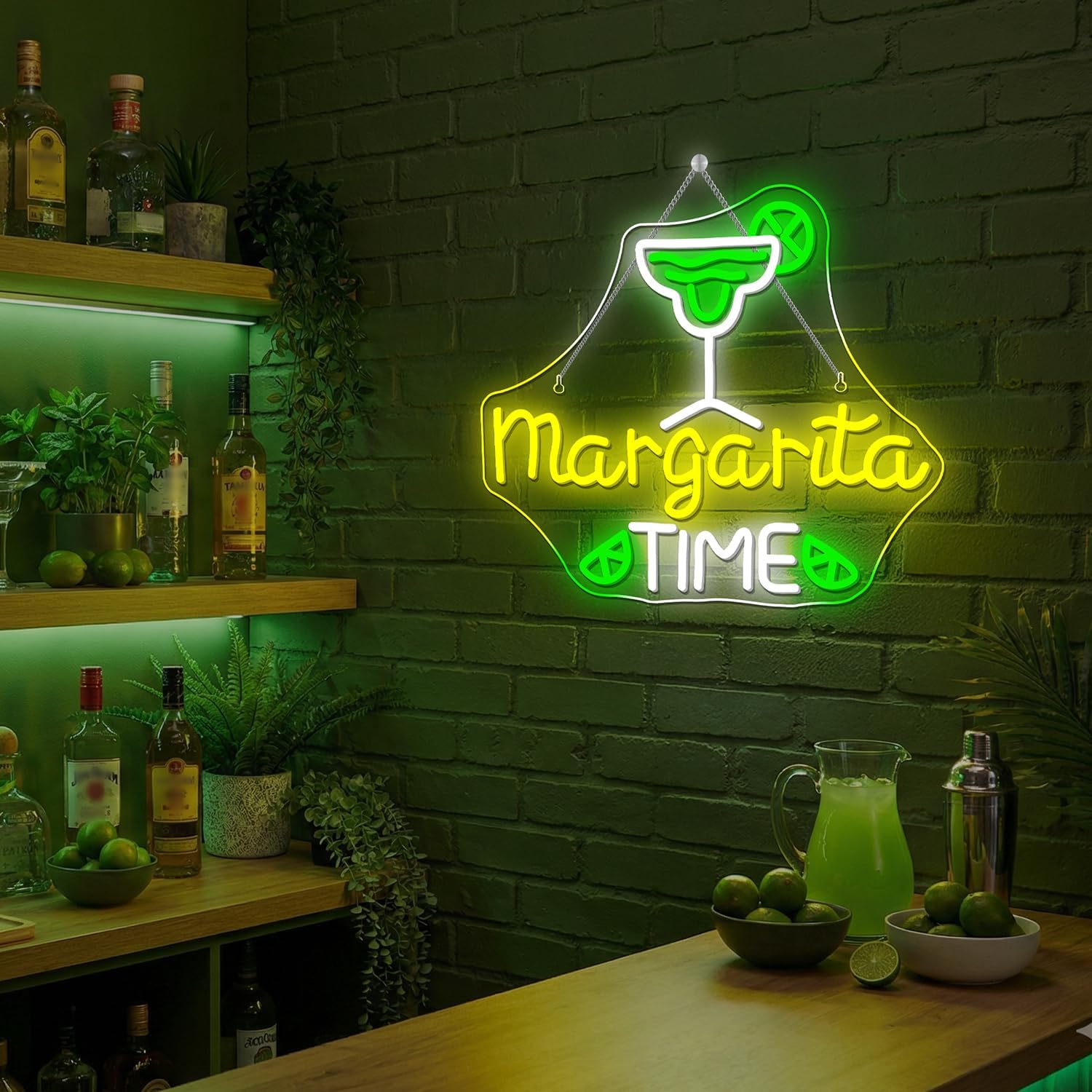 Lucunstar Margarita Time Neon Sign for Wall Decor Margarita Led Signs USB Dimmable Neon Lights for Beer Bar Kitchen Restaurant Home Pub Party Man Cave Club Shops Hotel Store Business Gift - Image 8