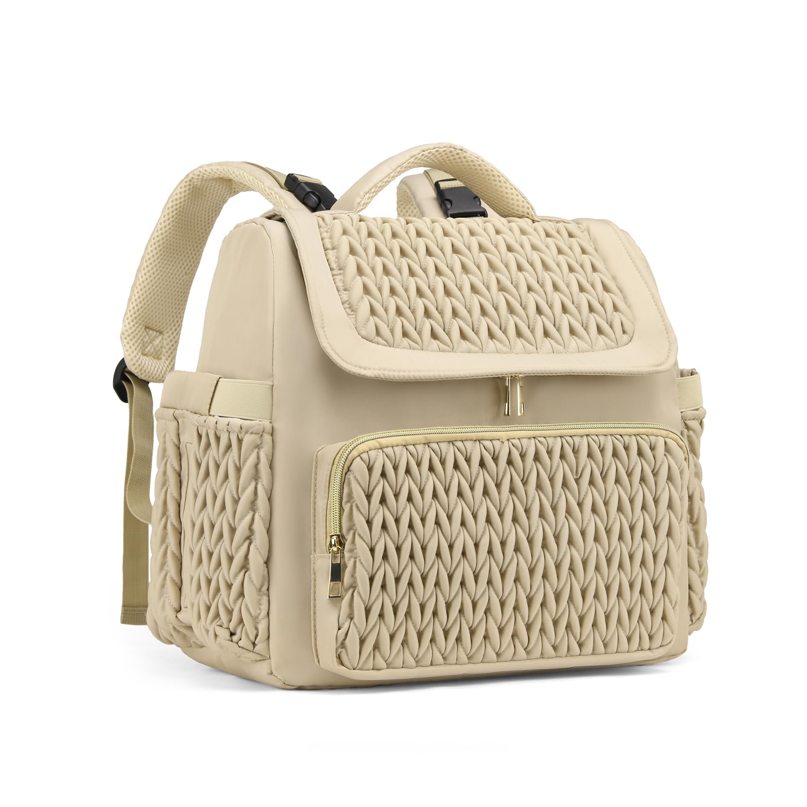 Diaper Bag Backpack, Baby Bag with Changing Pad, Travel Waterproof Diaper Bag Tote, Newborn Essentials Must Haves, Luxury baby shower gifts for boys & Girls, Brown Taupe